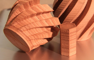 Teile aus Wood im 3D Druck FDM Verfahren geschliffen